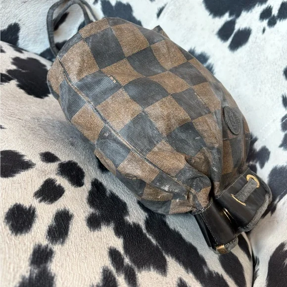 Fendi Black and Brown Checkered Backpack - Picture 4 of 16